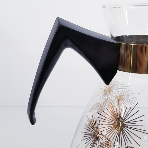 Pyrex Glass Coffee Percolator with Gold Pinecones - Picture 4 of 8